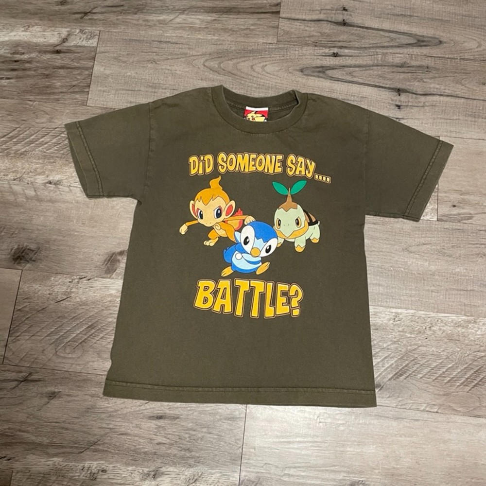 Vintage Pokemon Shirt 2007 “Did Someone Say Battle?” Youth Small